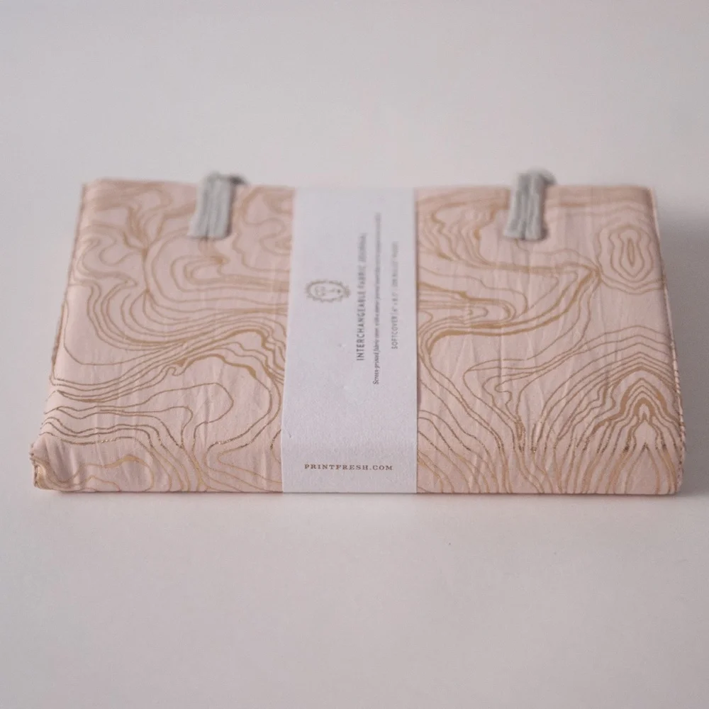 Print Fresh Softcover Fabric Bullet Journal with Loop Closures